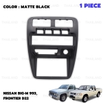 กรอบวิทยุ ครอบช่องวิทยุ 1 ชิ้น สีดำ สำหรับ Nissan Big-M 993,Frontier D22 ปี 1986-2005